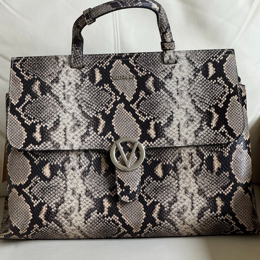 VALENTINO BY MARIO VALENTINO "OLIMPIA" PAYTHON PRINT